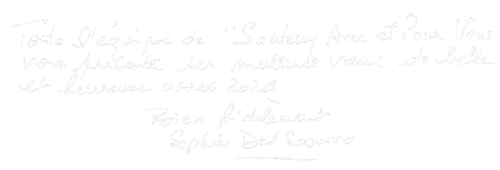 Elections municipales 2026 - Santeny avec et pour vous - Mot manuscrit bonne année Sophie Del Socorro